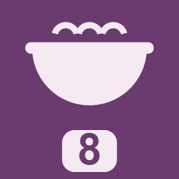[Lunch-12] مصقعة وسط - 8  ريال